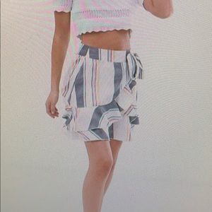 Mini skirt in stripe